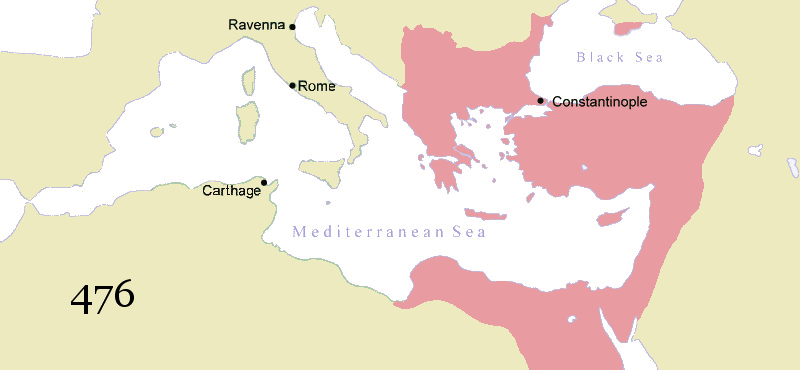 ユスティニアヌス帝の死とビザンツ帝国の縮小と危機